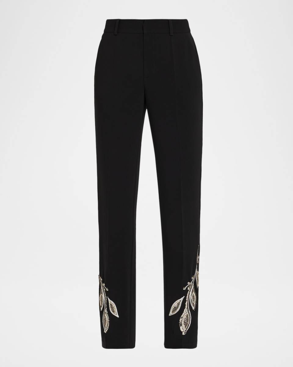 Kerry Beaded Paisley Pants